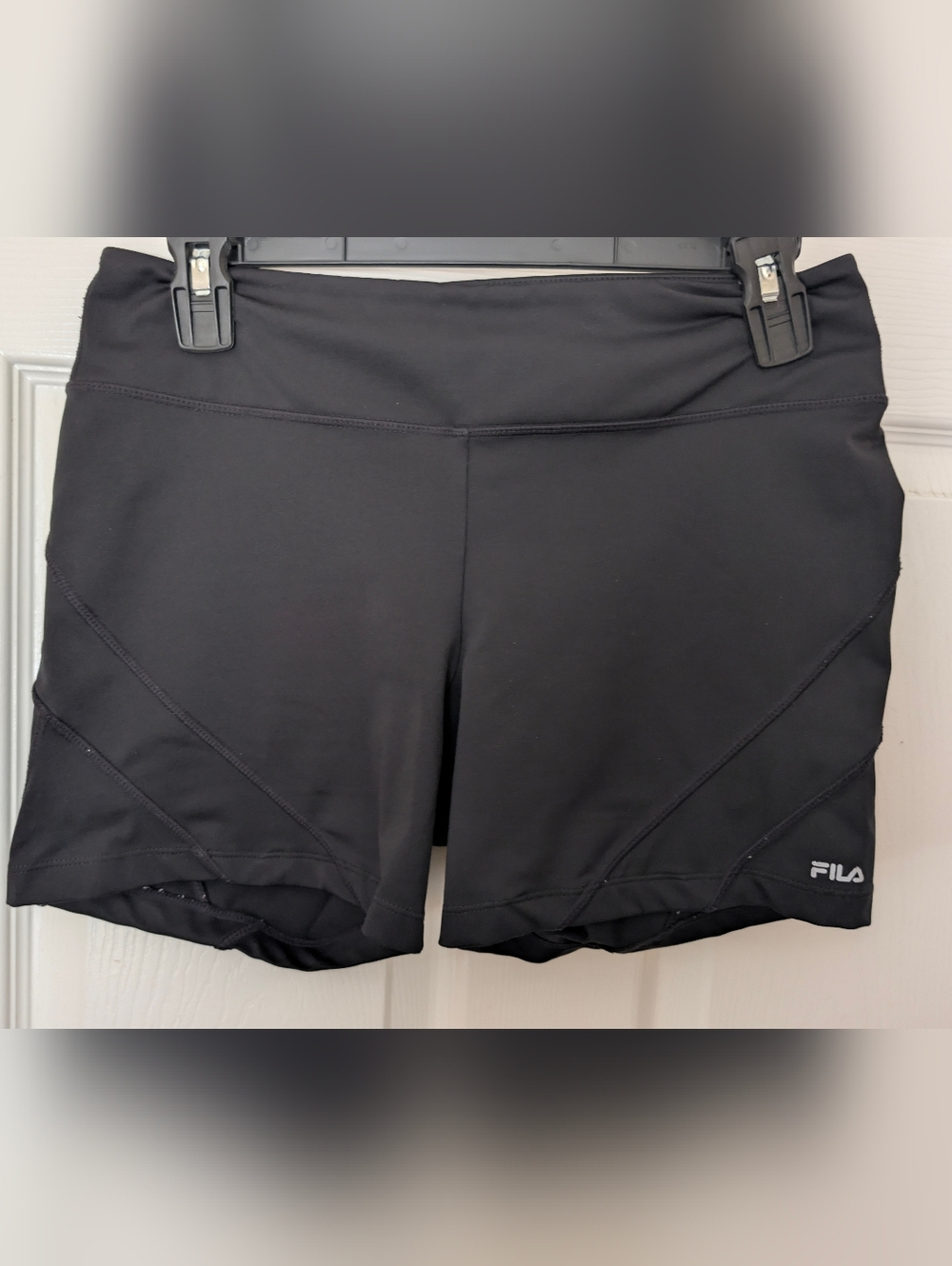 Fila Women's Black Athletic Shorts with Built-In Liner